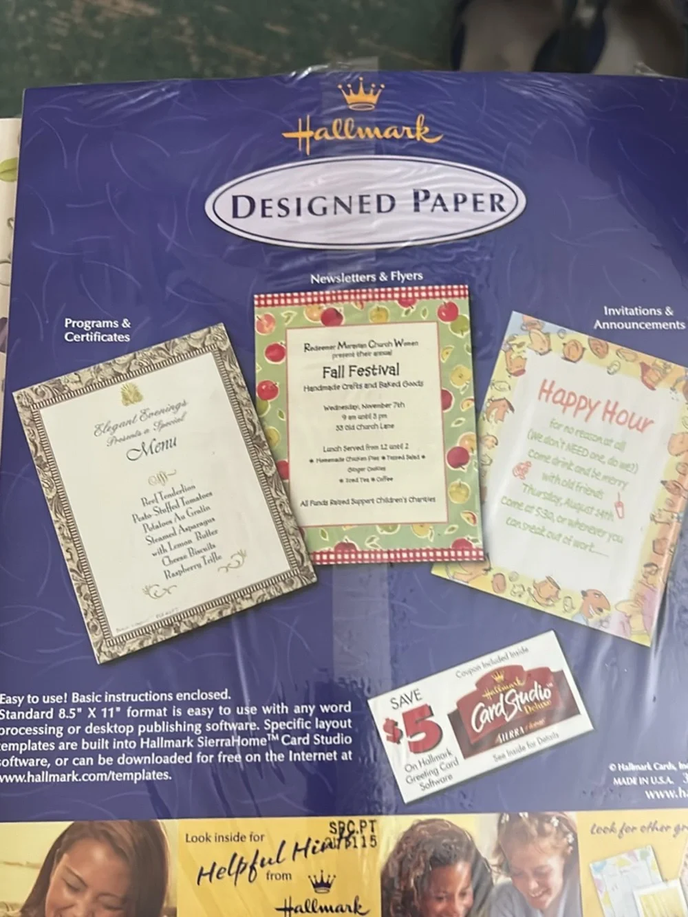 Vintage hallmark Marjolein Bastin laser ink jet photocopier paper